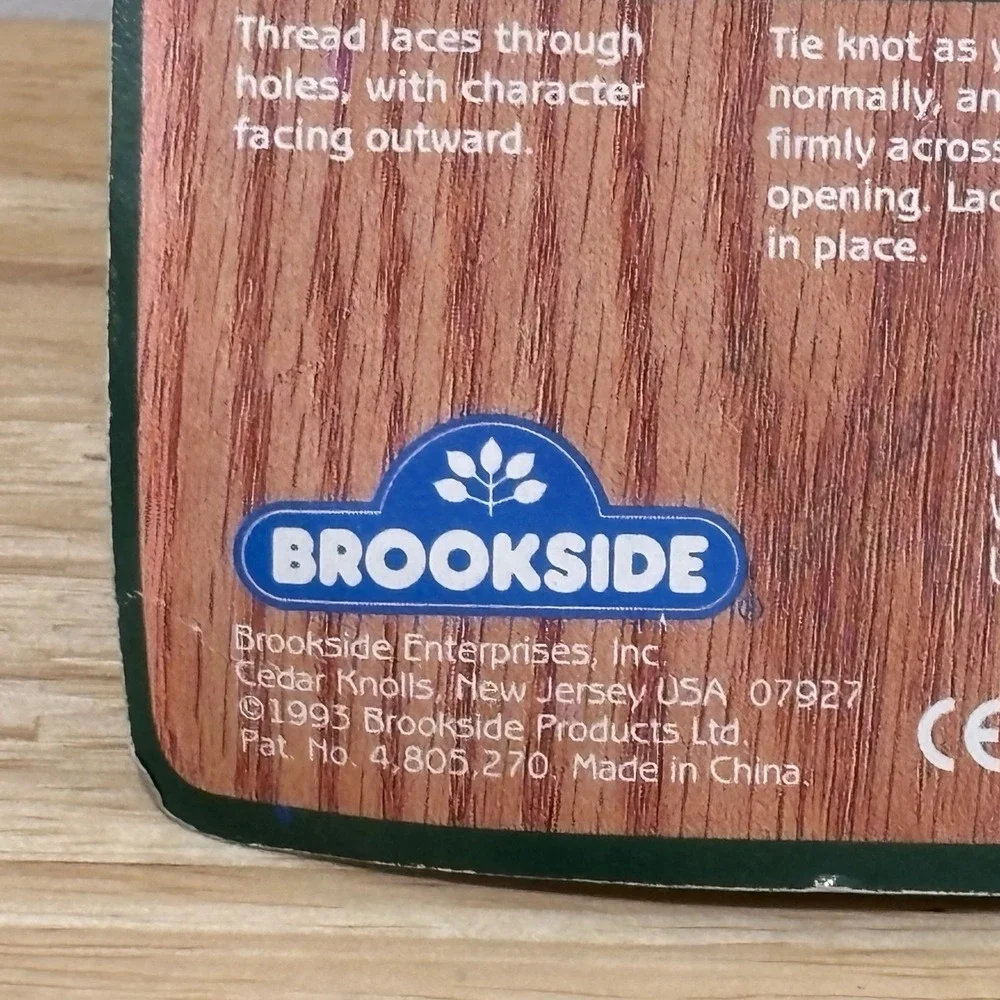 Smokey the Bear Vintage Bow Biters Brookside 1989 Keeps Shoe Laces Tied Fun Kids